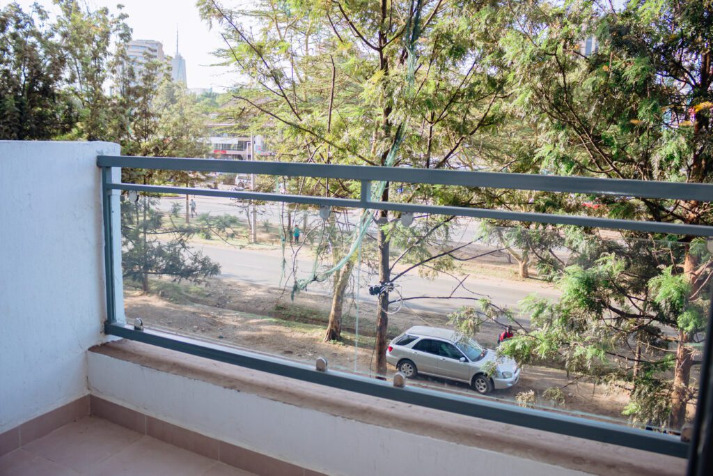 Airbnb balcony in Nairobi